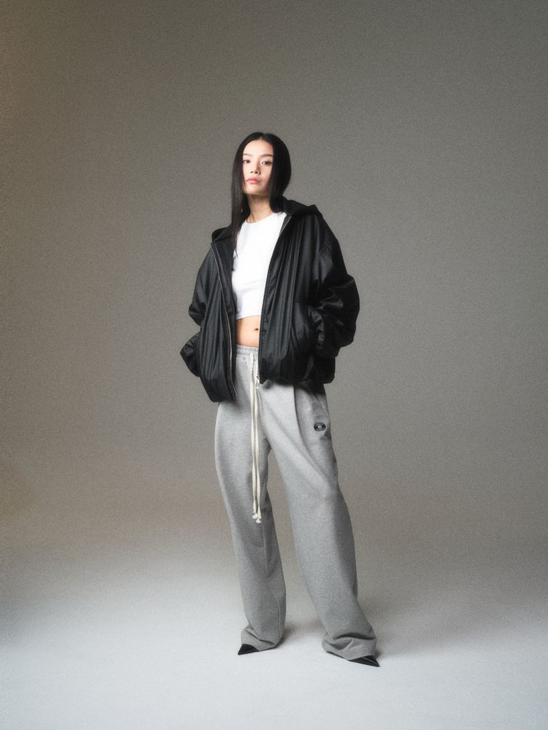BLACK HOODED JACKET