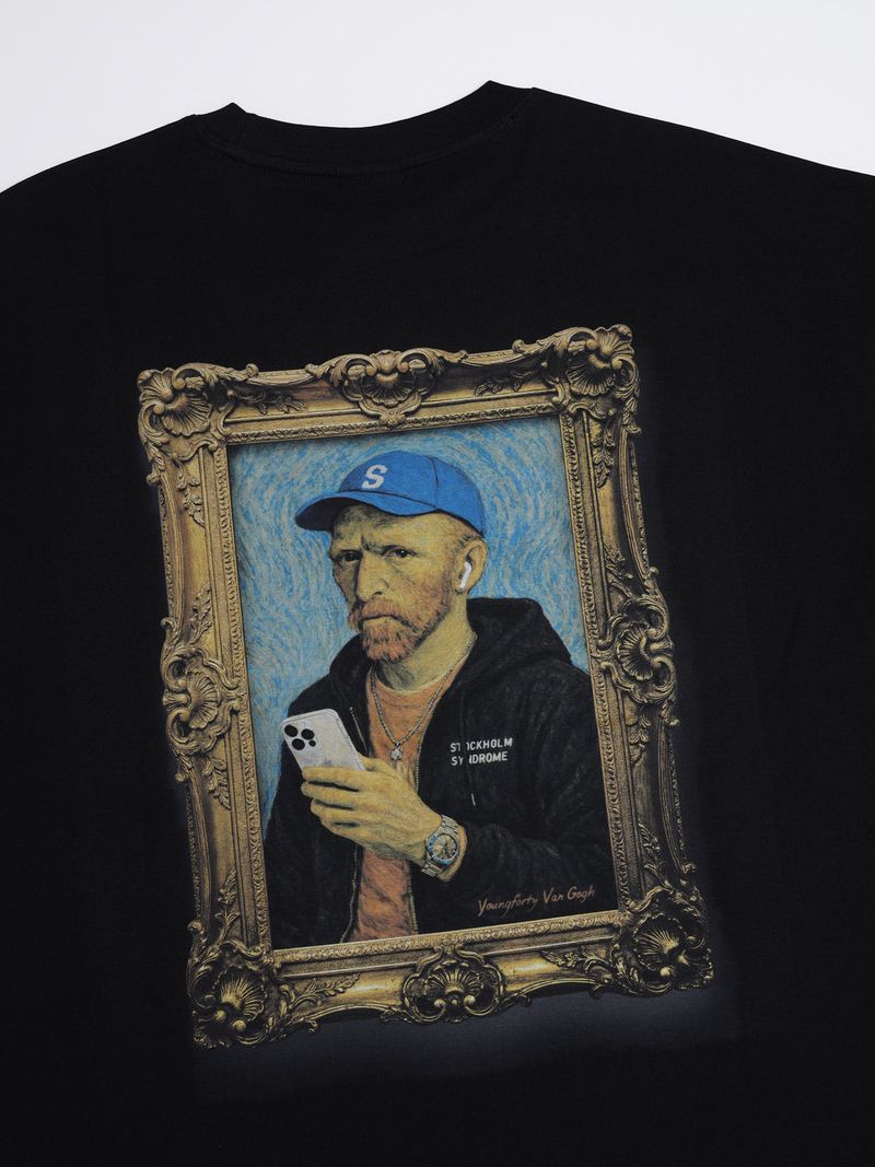 YOUNGFORTY VAN GOGH TEE - BLACK