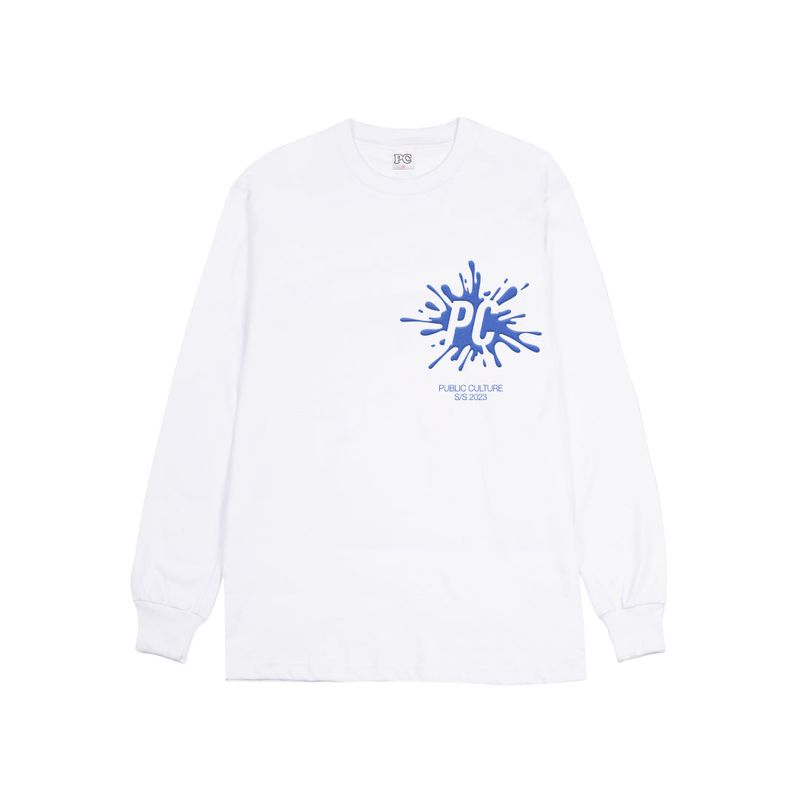 Splash LS Tee - White