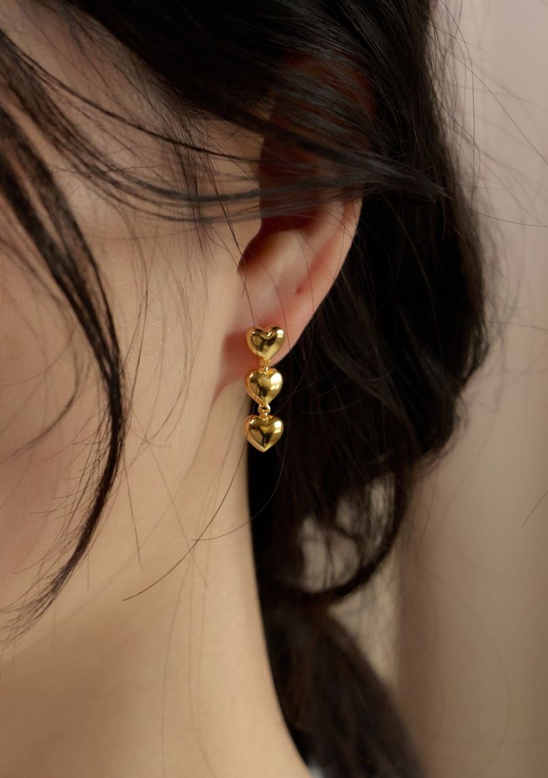 combo heart earring