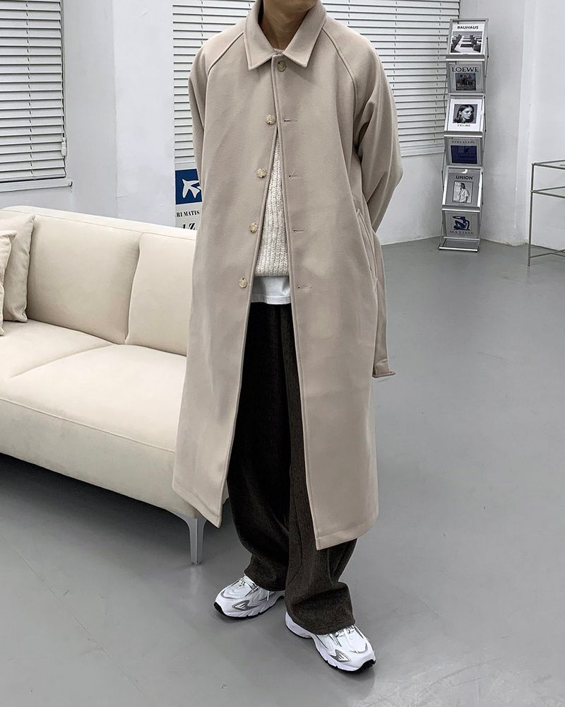 SI wool belted mac coat (3 colors)