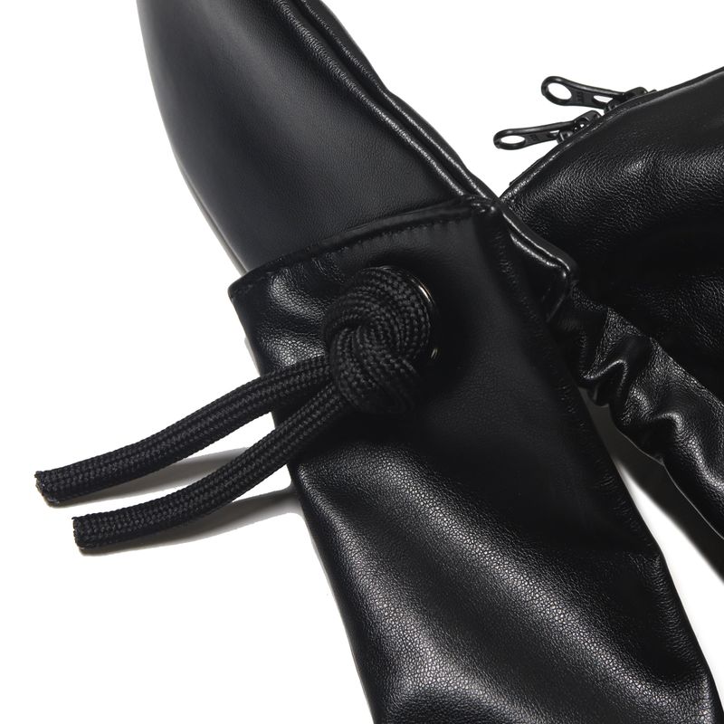 LEATHER TRANSFOAM BAG-BLACK