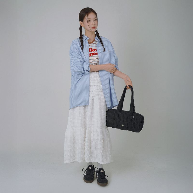 FABRIC DUFFEL BAG(BLACK)