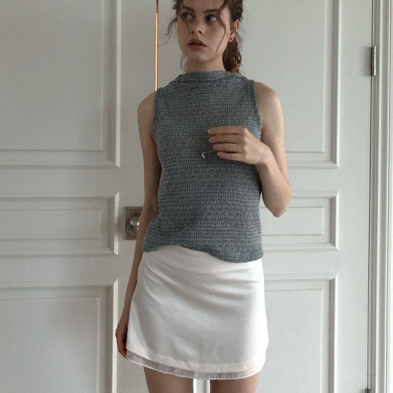 Elrocio neck vest (gray)