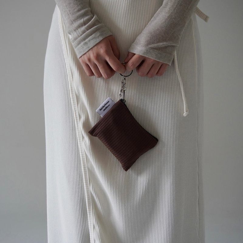 Mini keyring pouch 'Chocolate'