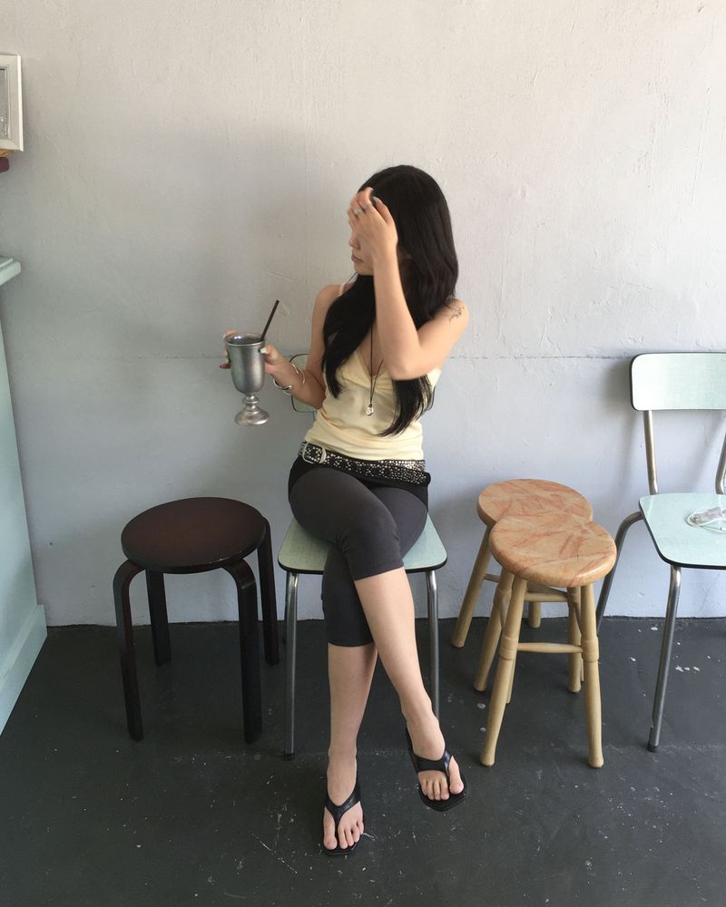 Capri folding leggings