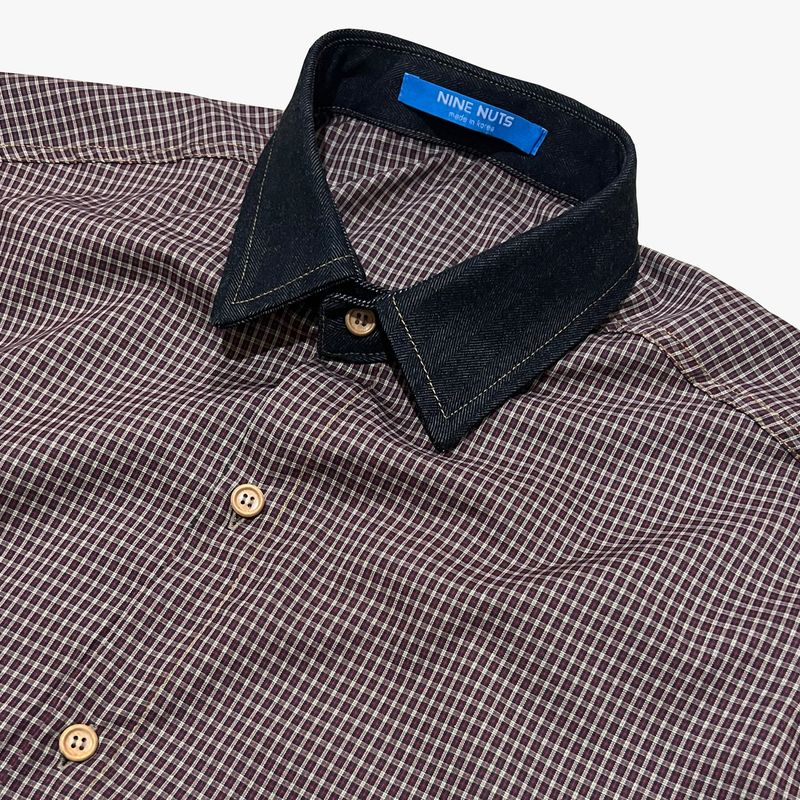 switch panel check shirt_black