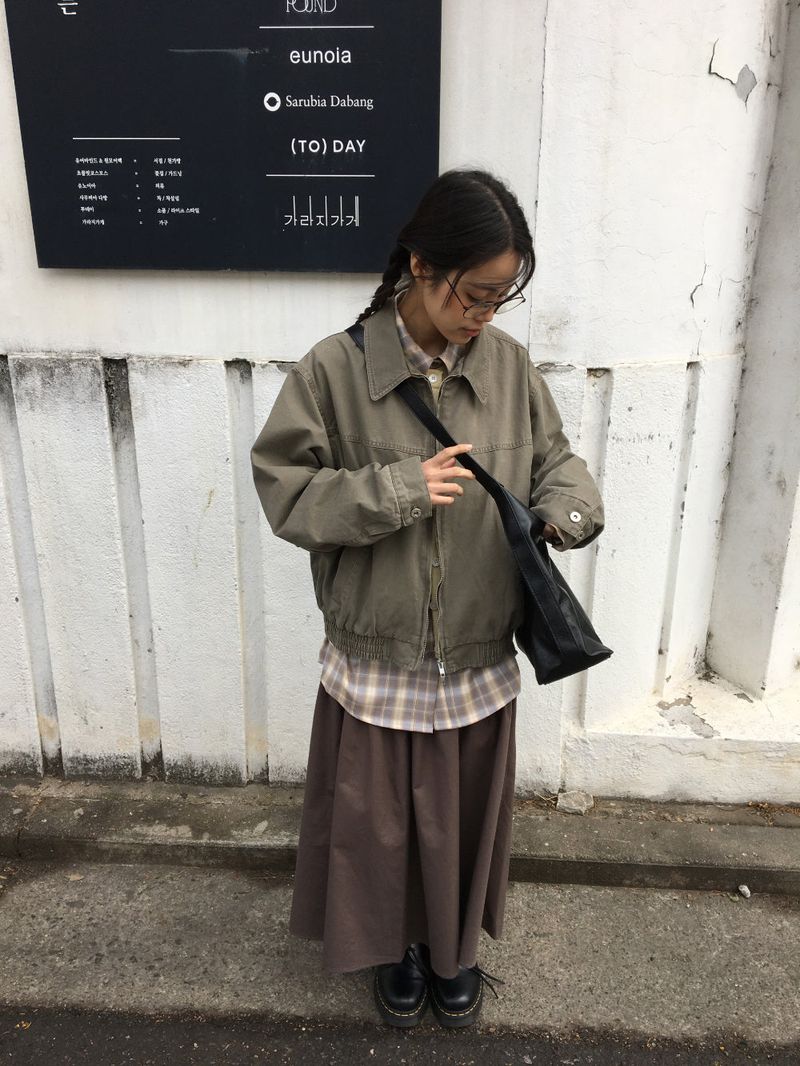 Antique Fold Skirt (3color)