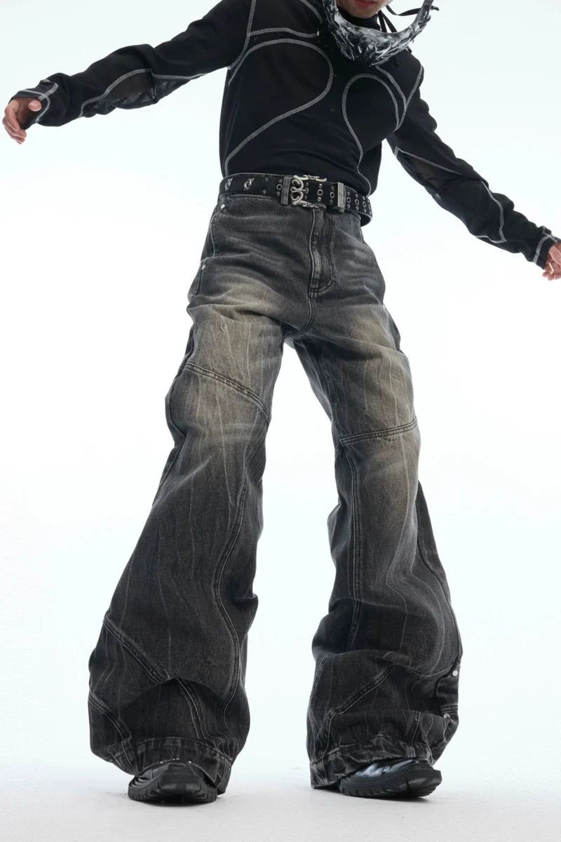 Argue Cultureの「Distressed Textured Flared Denim Jeans（Pants）」