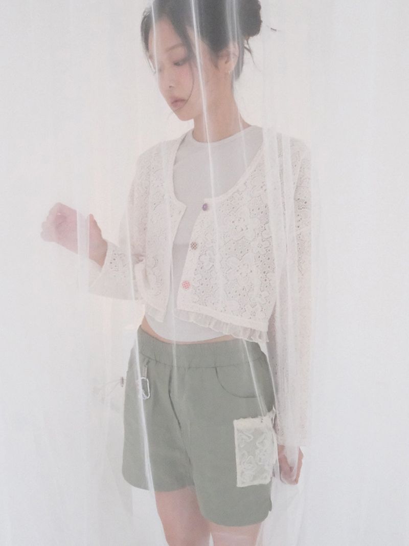 Moa Crop Cardigan (Ivory)