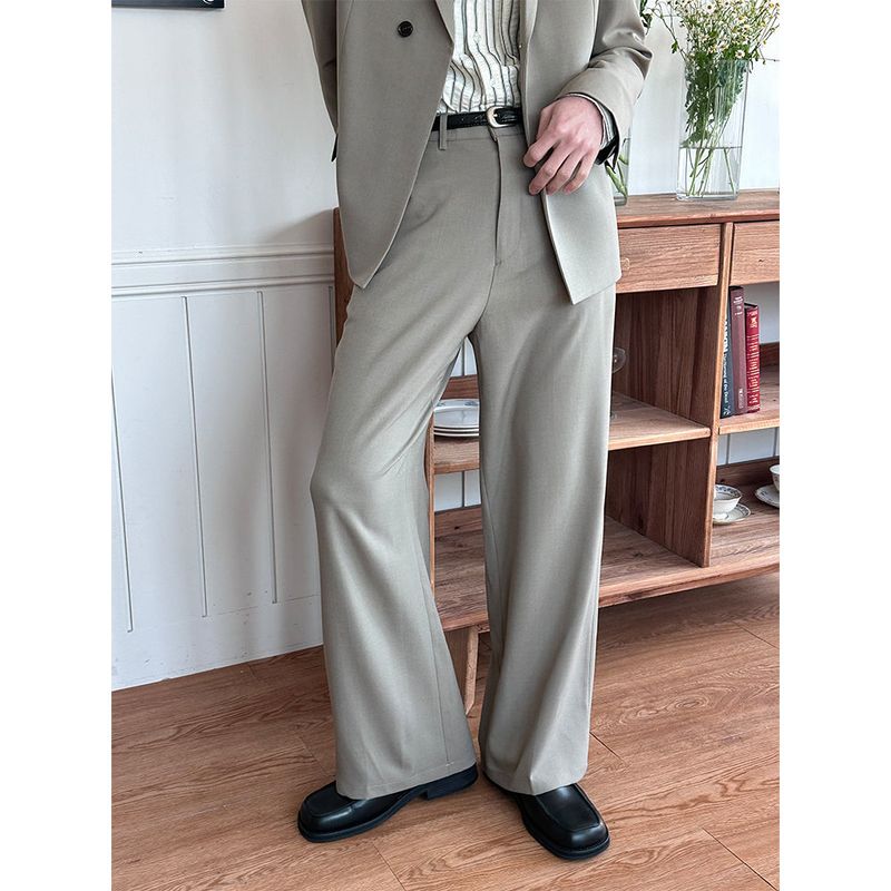 [Unisex] Clear semi wide slacks(2color)