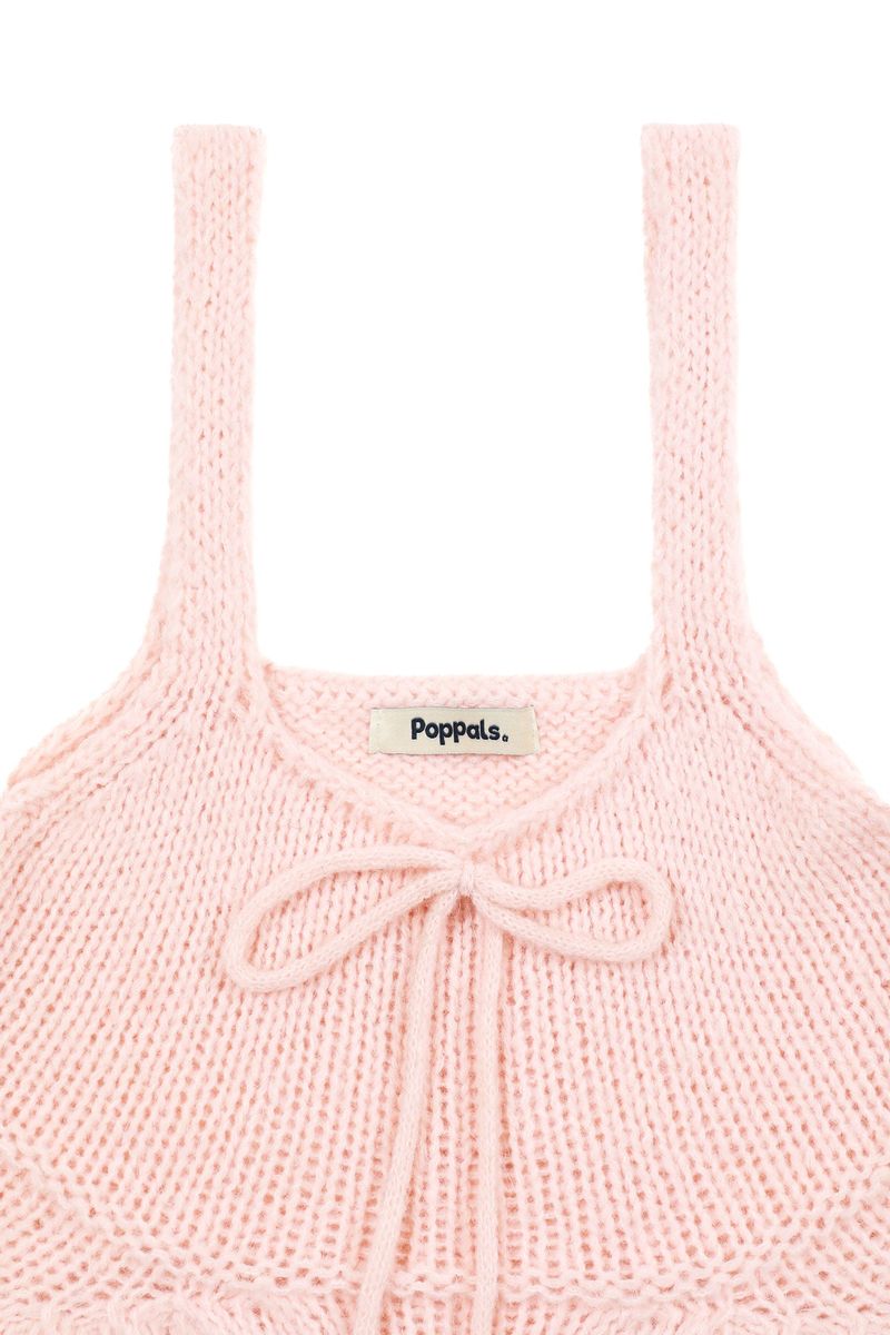 Ribbon Knit Bustier [Pink]