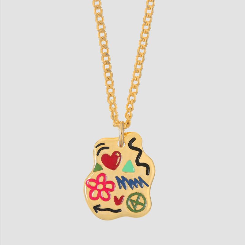 DOODLE NEC SILVER925(18K GOLD PLATED)