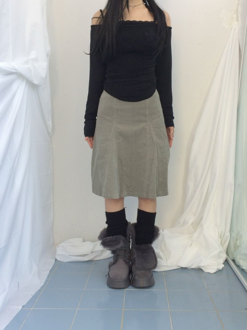 Suede Rabbit Fur Boots