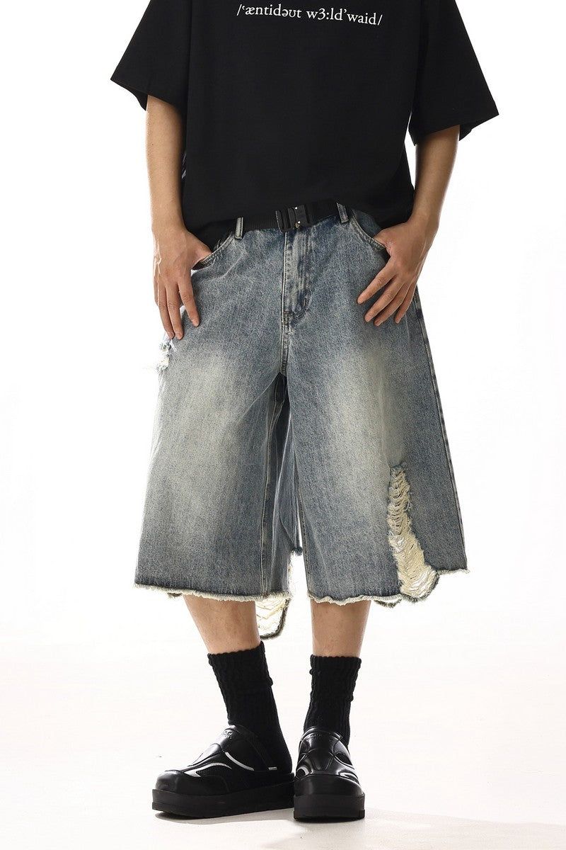 MBEXX（エムビーイーエックスエックス）の「Vintage Washed Distressed Cropped Jeans（Pants）」