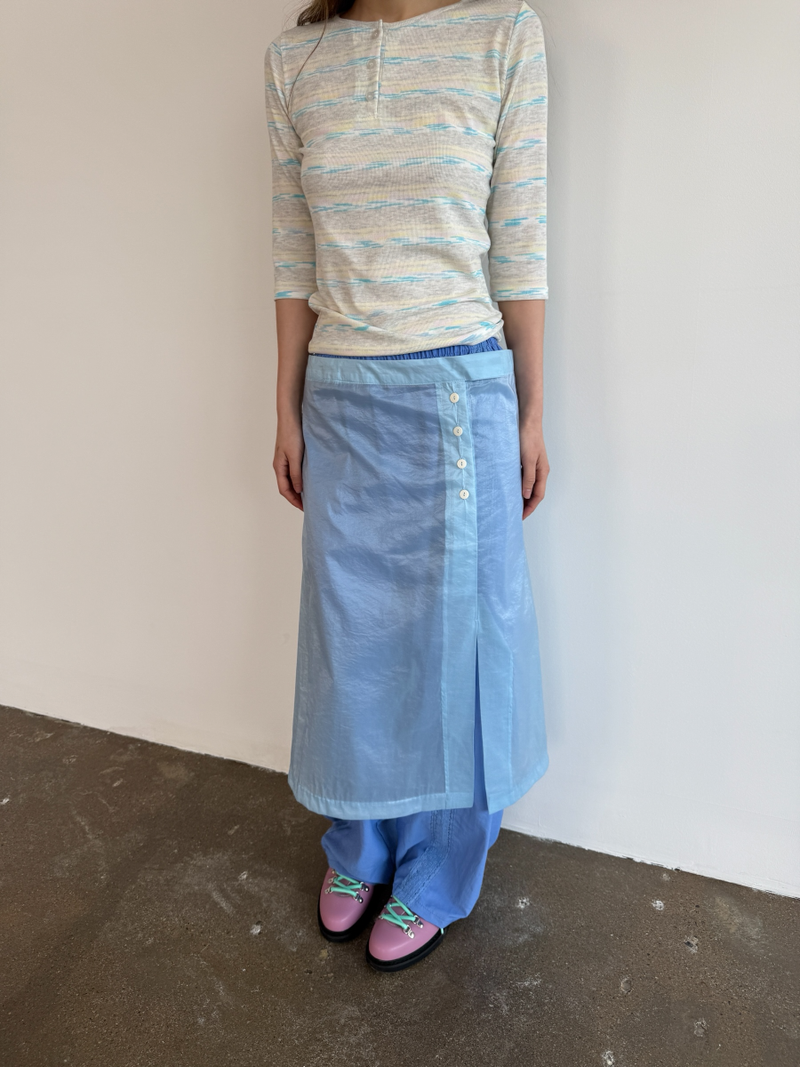 pattern henly neck T