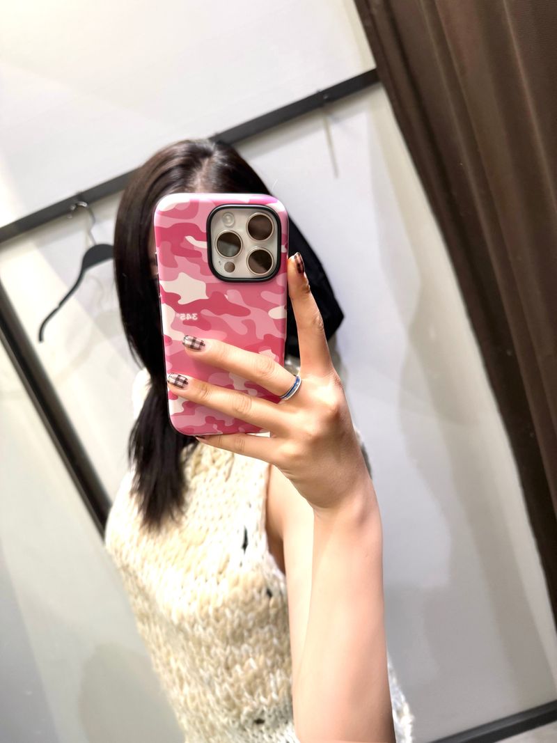 [PINK] CAMOUFLAGE Tuff Bumper Case / TREEFORFIVE345