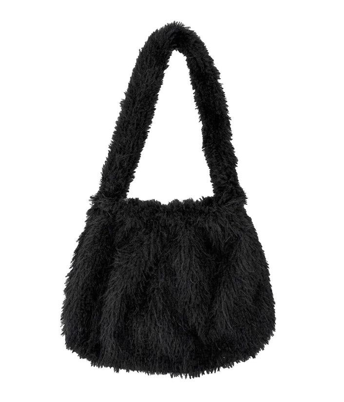 Poodle Wide Fur Shoulder Bag