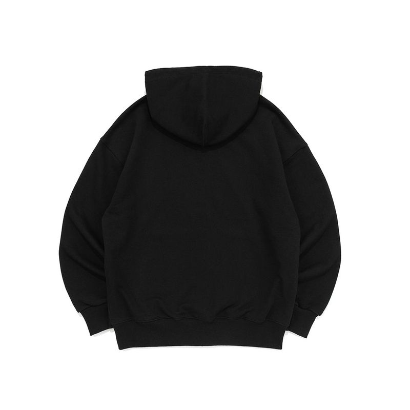 CHROME OVAL LOGO HOOD TEE-BLACK