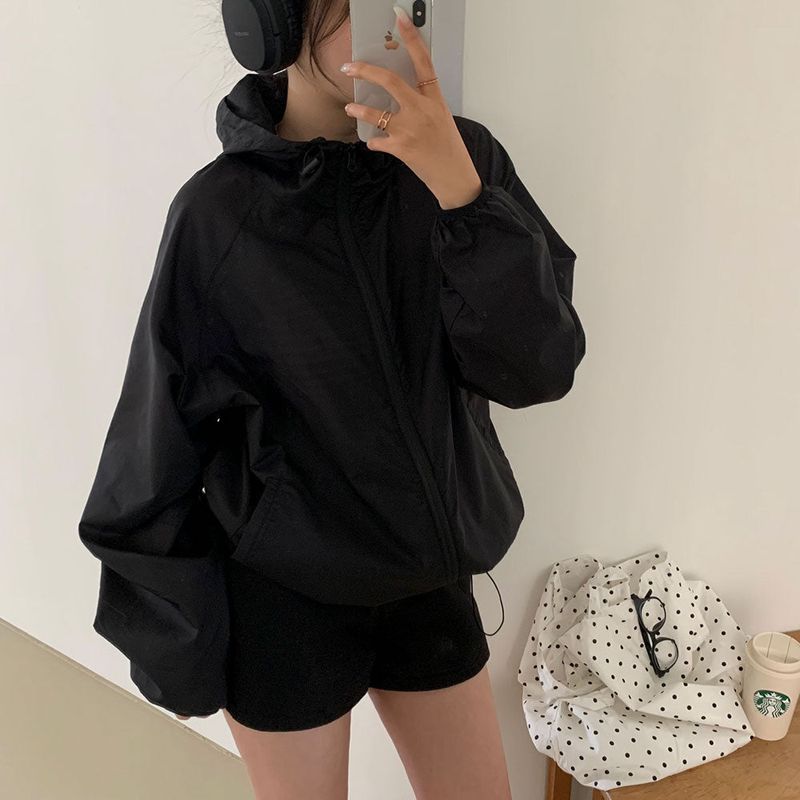 [BELLIDE MADE] scene food see-through windbreaker