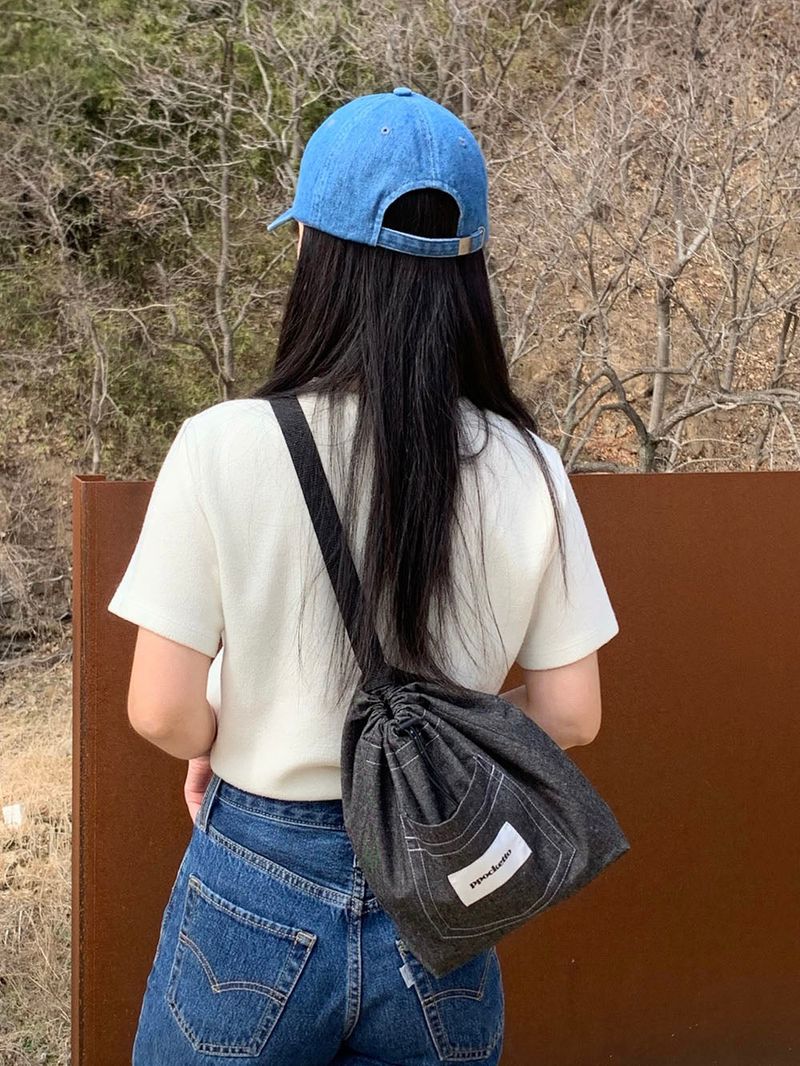ppocketto(ポケット)の「ppocketto sling bag - black denim(Bags)」