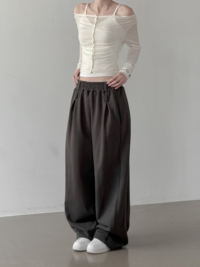 Bellin See-through Off-Shoulder Cardigan