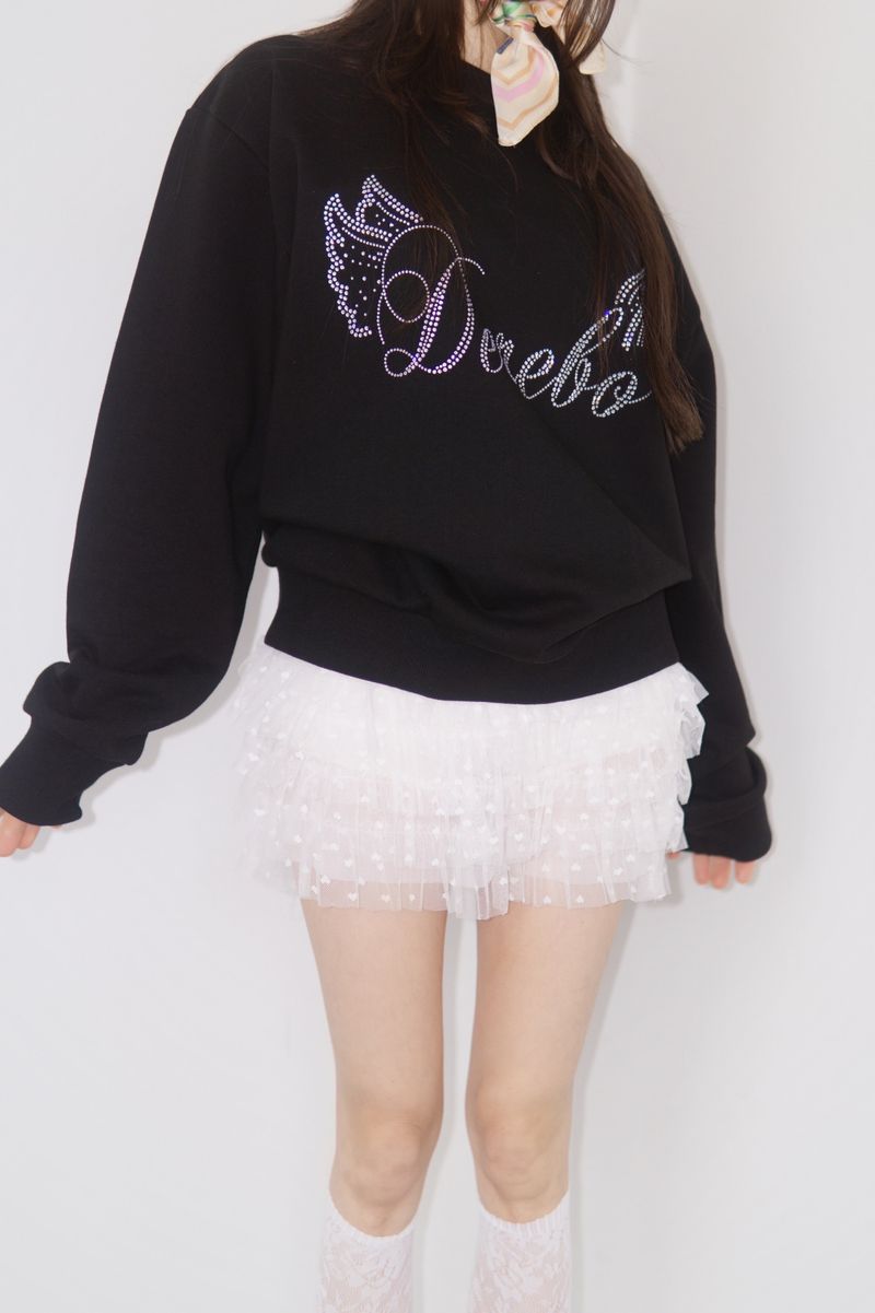 heart frill cancan mini skirt
