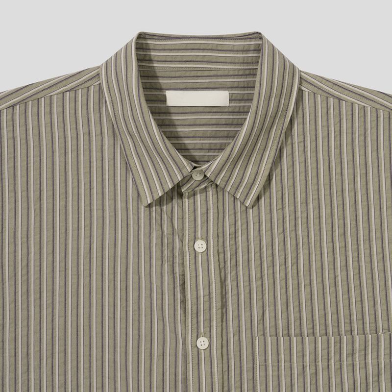 SY Relaxed Fit Seersucker Stripe Shirt (4C)