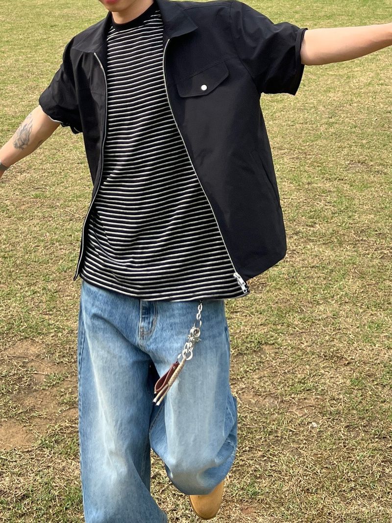 Blues Wide Denim Pants (2 Colors)