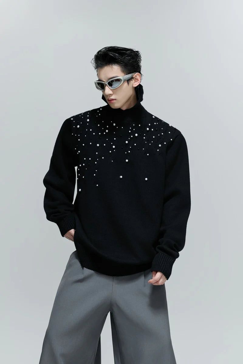 Argue Cultureの「Pearl Embellished Cable Knit Sweater（Tops）」