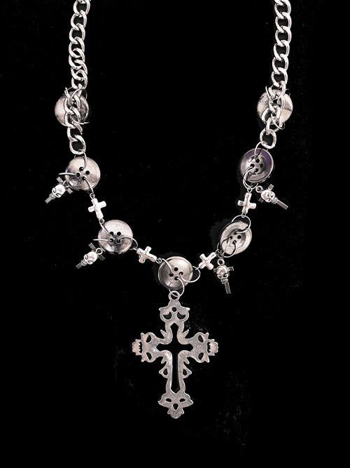 KUO（クーオ）の「gothic skull cross necklace（Accessories）」