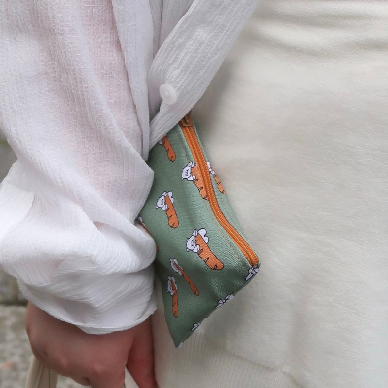 Baguette Bliss pattern keyring pouch(mini)