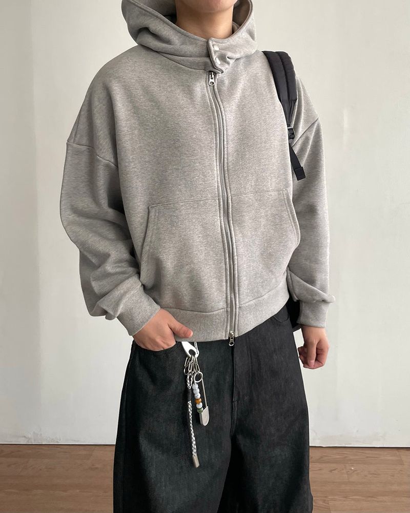 IDF（アイディーエフ）の「Compact Crop High-neck Hood Zip-up（Tops）」