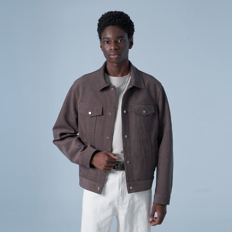SPERONE(スペロネ)の「Standard Suede Trucker Jacket (Dark brown)(Jackets/Outerwear)」