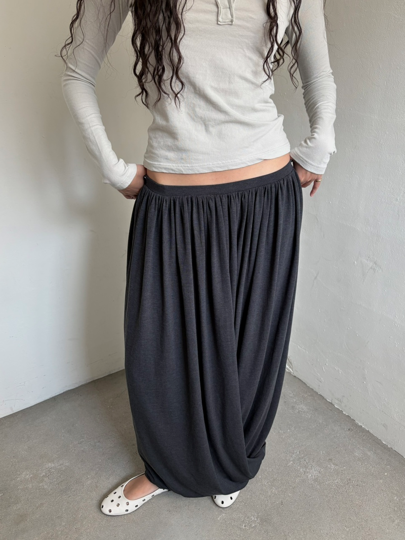 Bloom shirring skirt