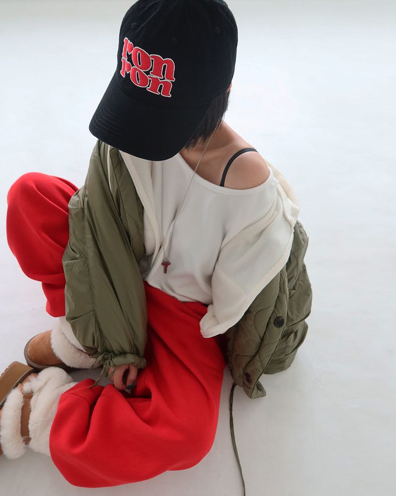 Loving kitsch lettering ball cap