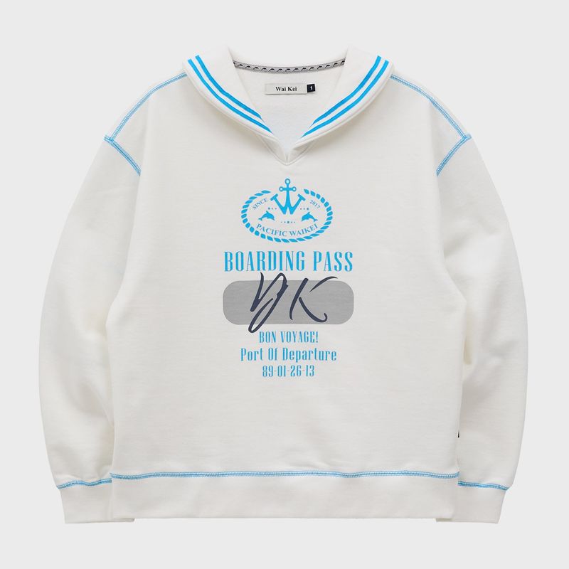 WaiKei(ワイケイ)の「Shawl collar marine sweatshirts(Tops)」