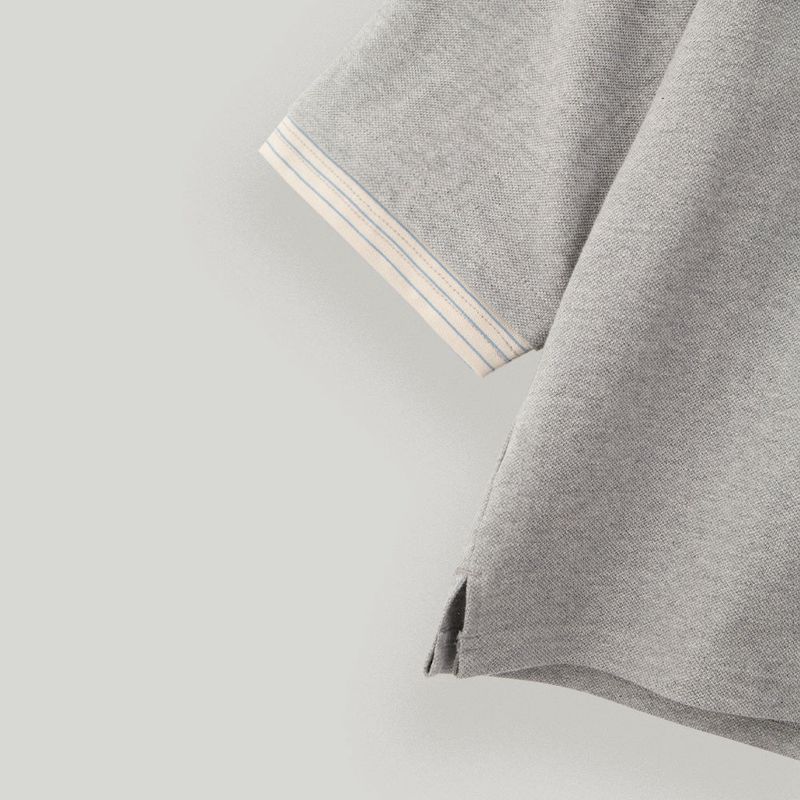 Gray Layered PK Tee