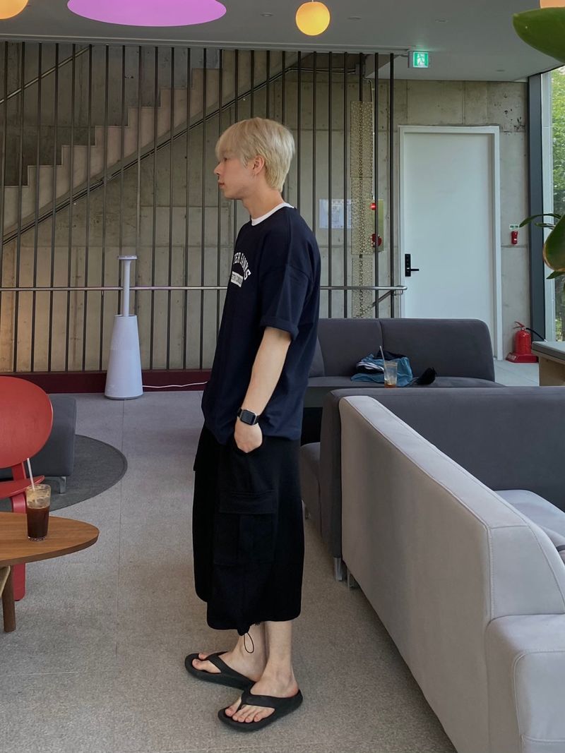 Terry Cargo Sweat String Half Pants 3C