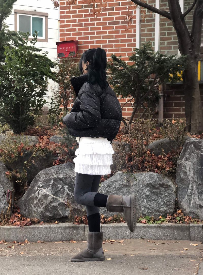 Dot Cubic Puffer Jacket
