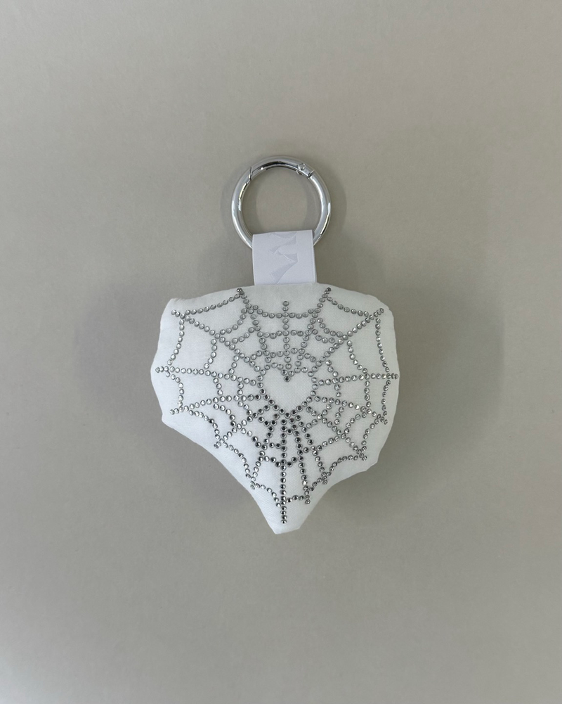 [MADE] Twinkle cushion keyring - heart web