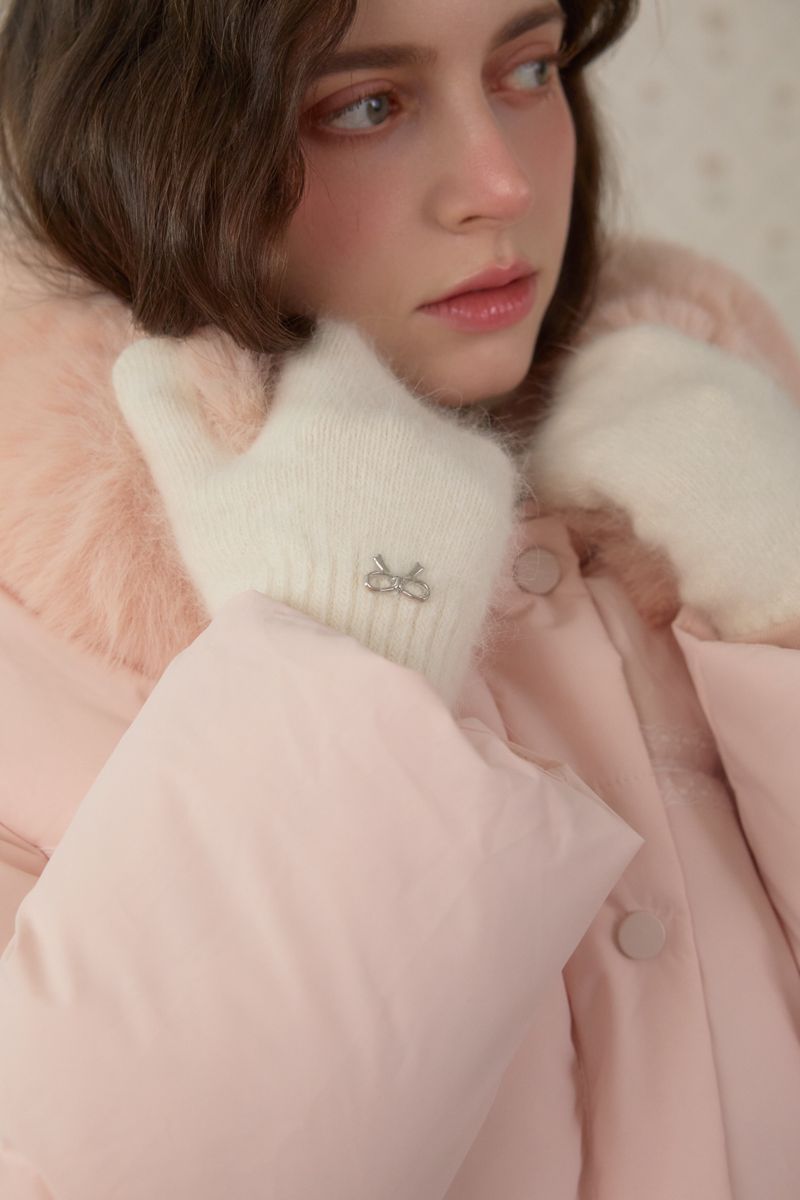 PASTEL FLUFF MITTENS