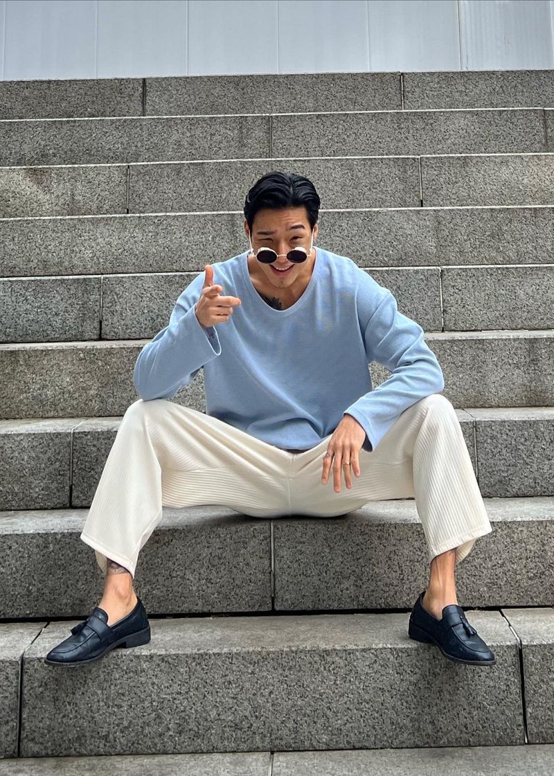Waffle U-Neck Long Sleeve 4COLOR