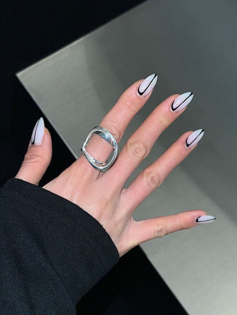 [925silver] Out frame ring