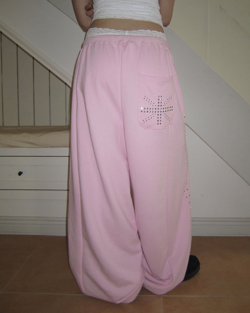 WONDER WONDER（ワンダーワンダー）の「Hanon Studded Wide Training Pants（Pants）」