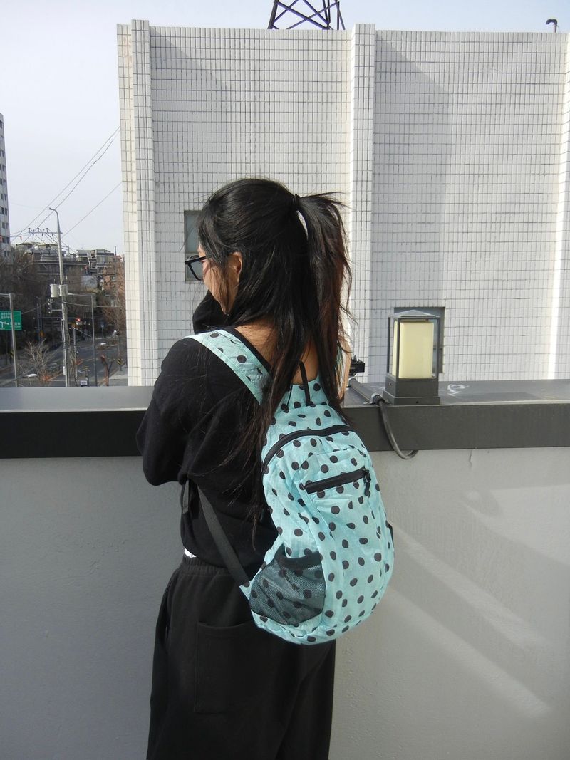 Nylon Drawstring Pocket Lightweight Backpack