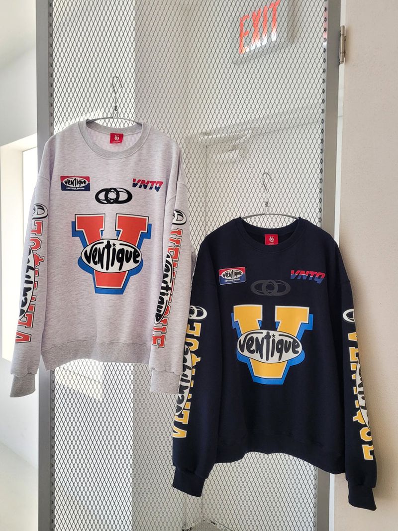 VENTIQUE Racing sweatshirt 2color