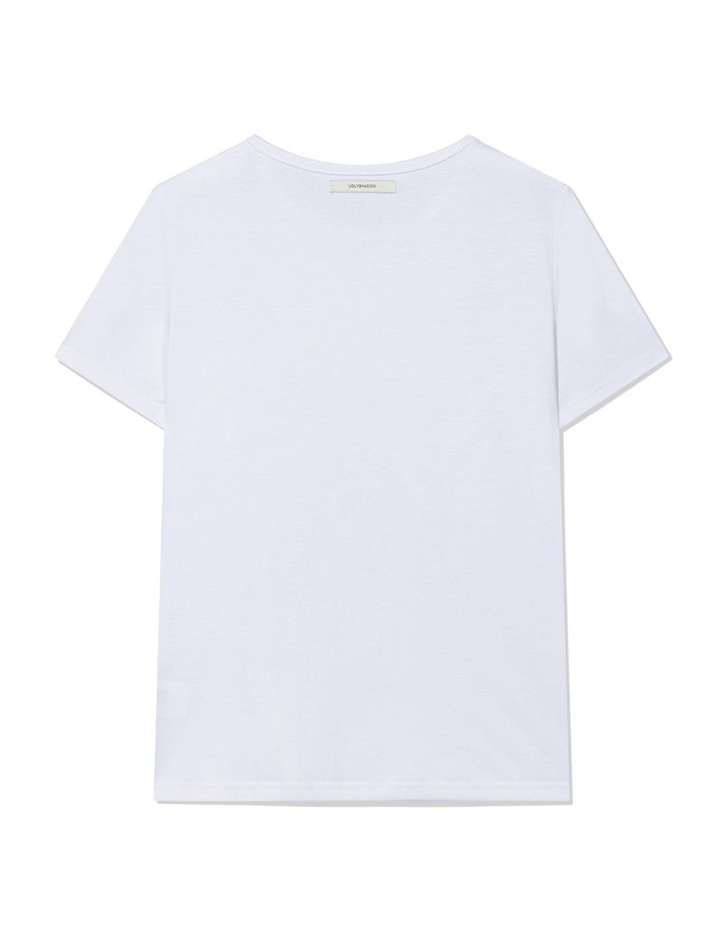 RIBBON T-SHIRT(WHITE)