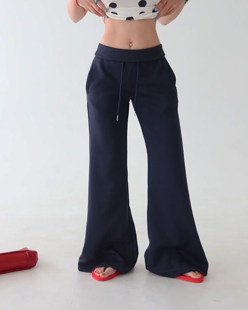 Yuki Slim Banded Bootcut Long Pants