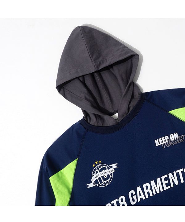 OC 3R Soccer Layered Hoodie Jersey (Navy)